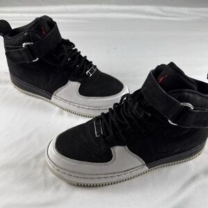 Nike Air Jordan AJF12 Black White 317743-061 Suede Leather 6.5Y 8W